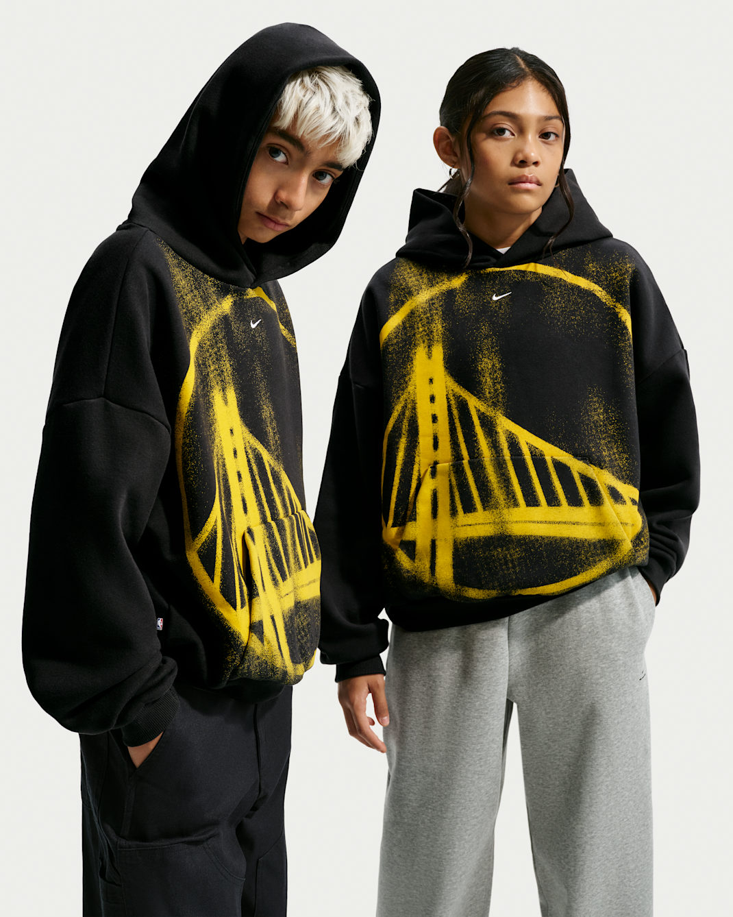 Golden State Warriors Big Kids' Nike Basketball Hoodie