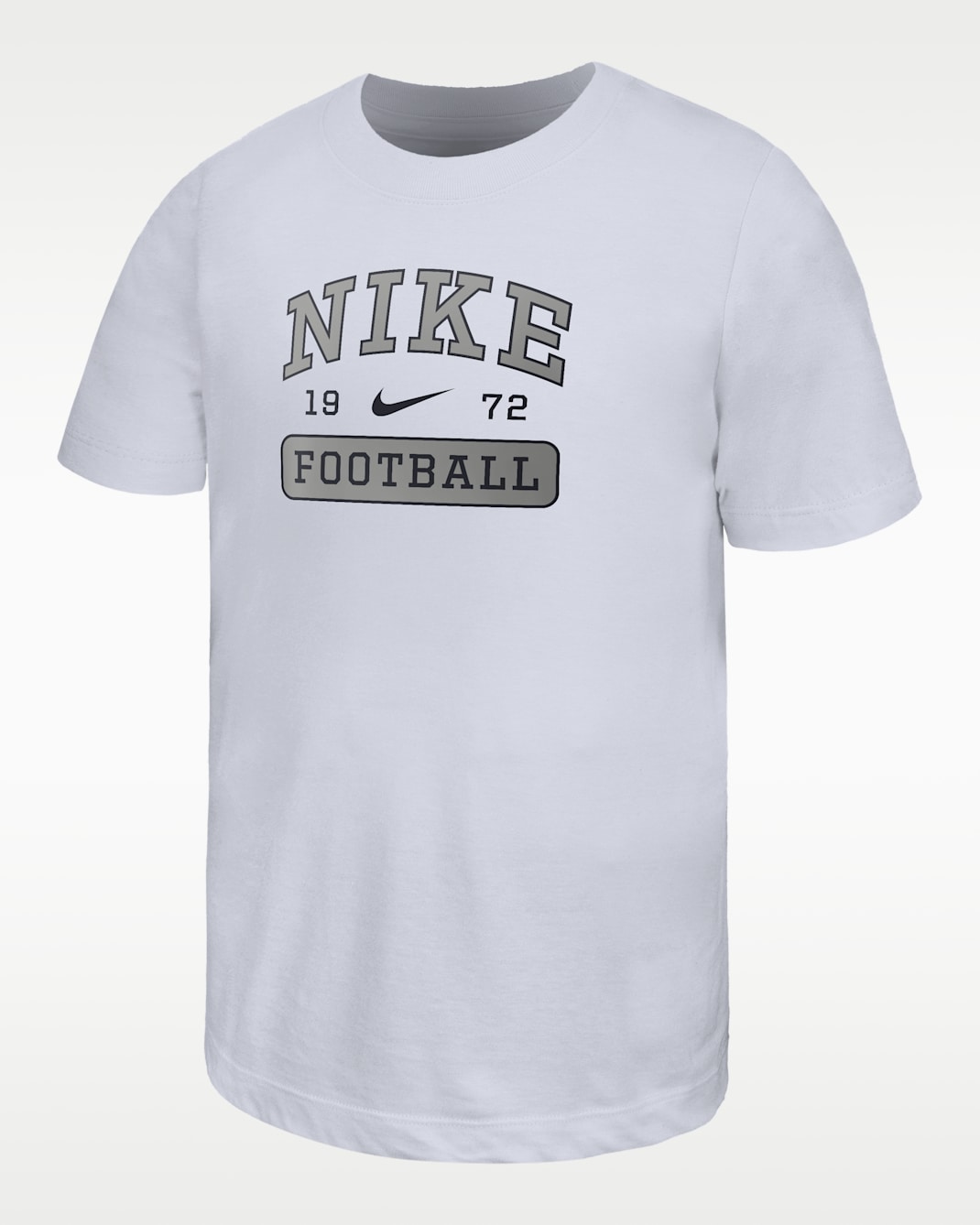 Nike Swoosh Big Kids' Football T-Shirt - White