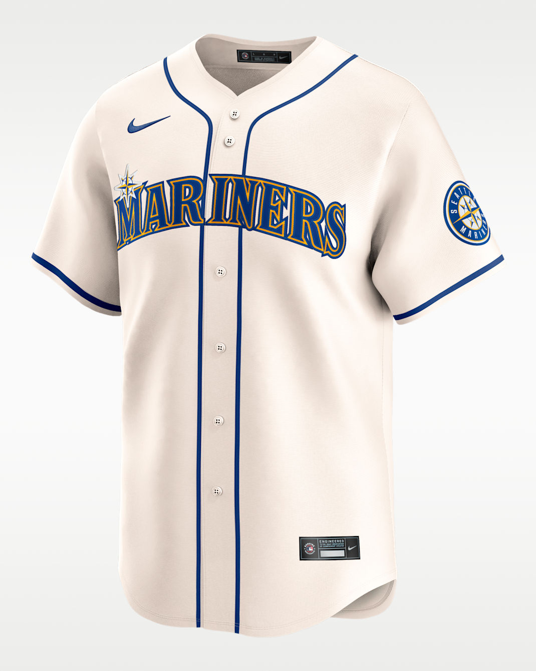 Jersey Nike Dri-FIT ADV de la MLB Limited para hombre Julio Rodríguez Seattle Mariners - Leche de coco