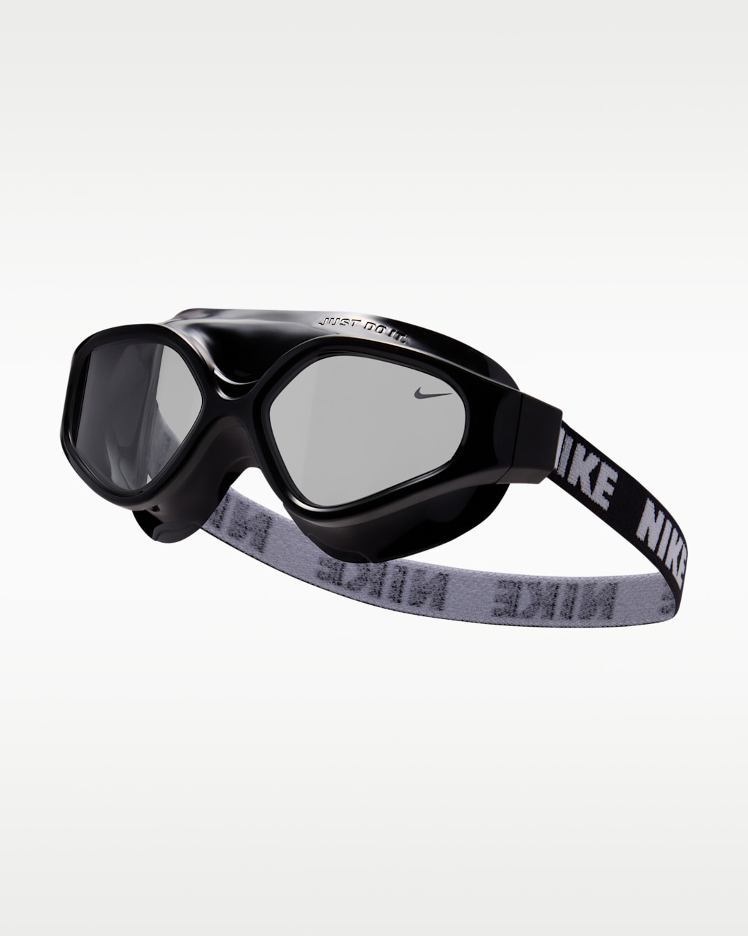 Goggles tipo máscara de natación para niños talla grande Nike Swim Expanse - Gris humo claro/Negro/Blanco