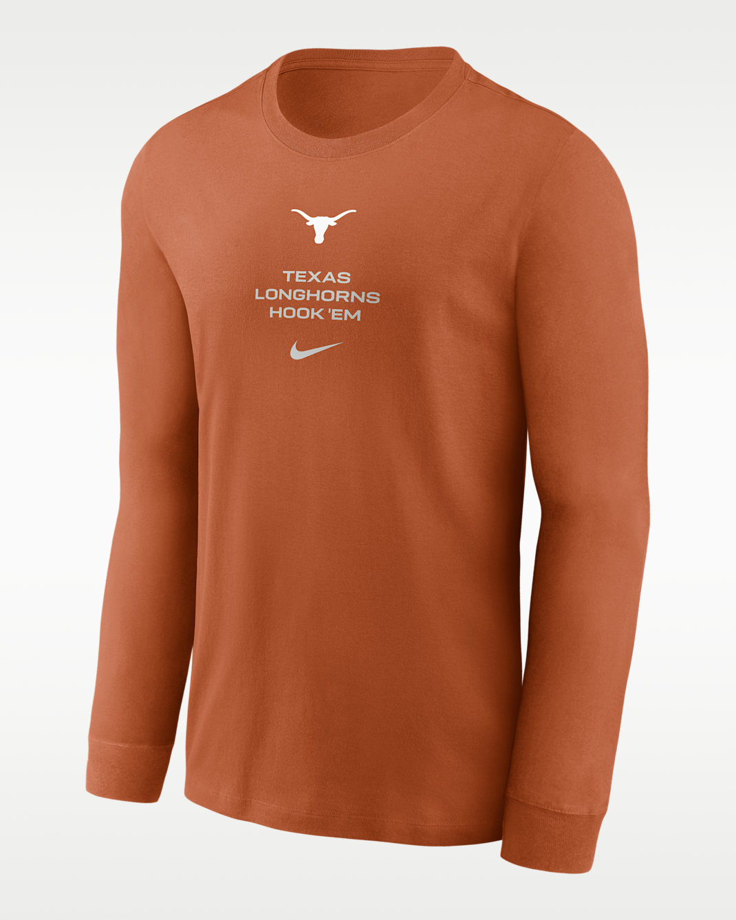 Texas Sideline Men's Nike Dri-FIT College Long-Sleeve T-Shirt - Desert Orange