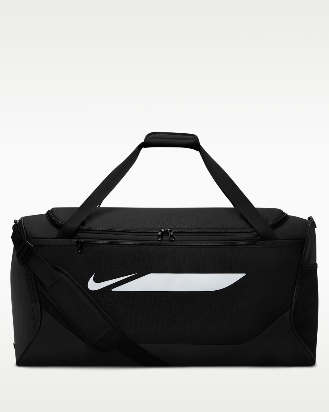 Nike Academy Soccer Duffel Bag (Large, 95L) - Black/Black/White