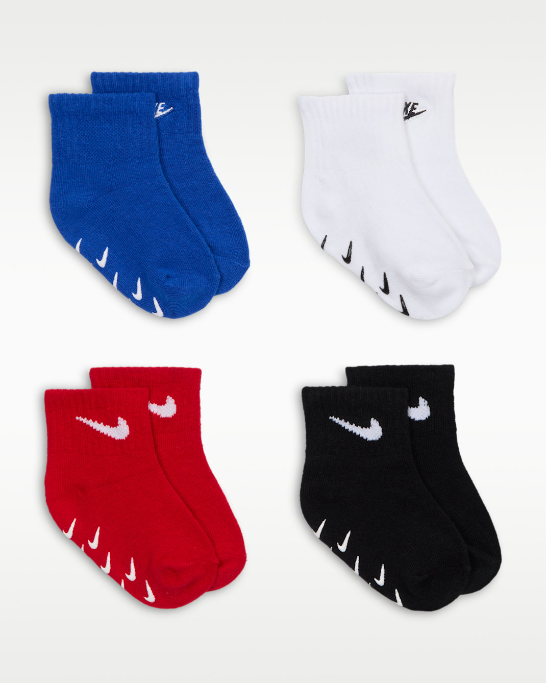 Nike Baby Logo Gripper Socks (4 Pairs)