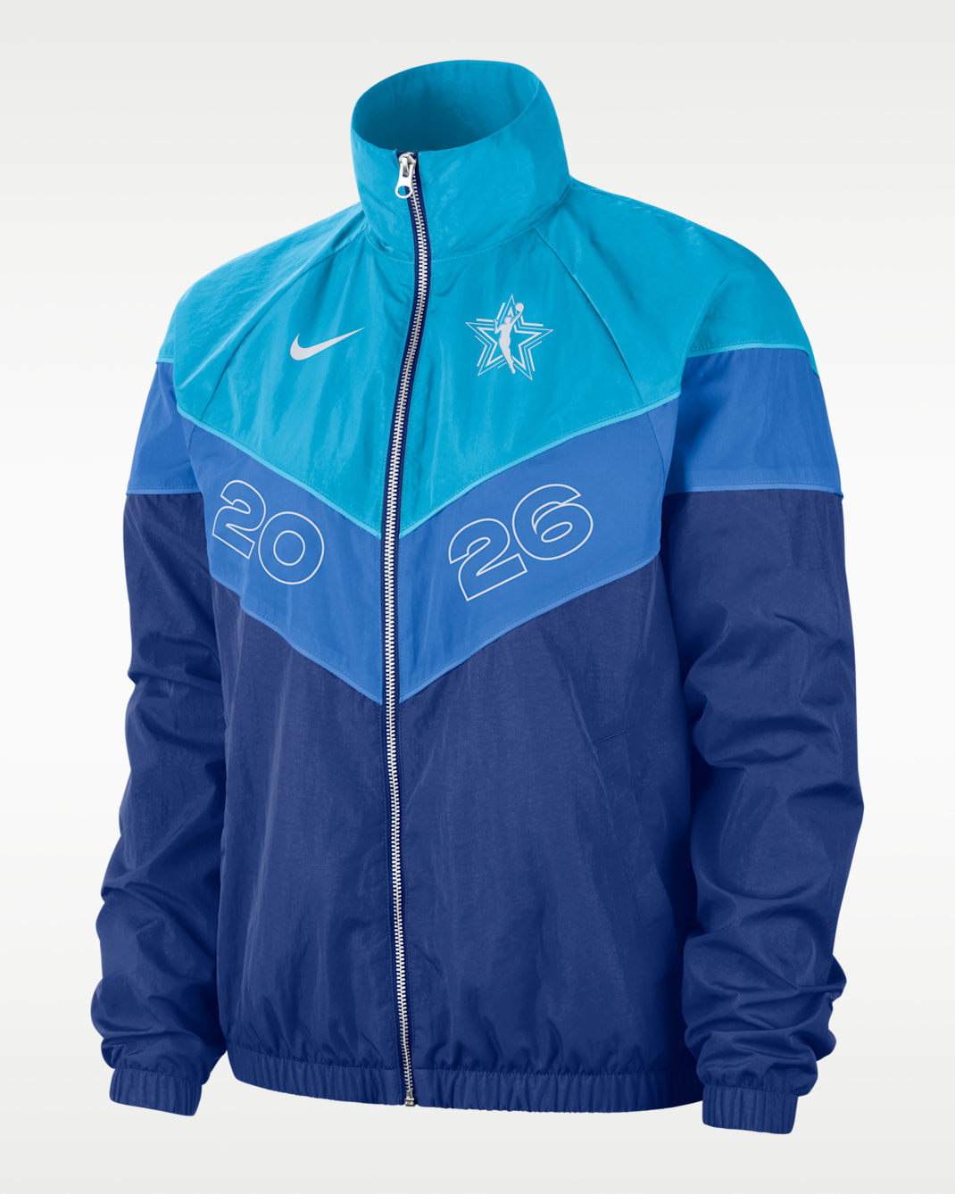 WNBA All-Star Weekend Women's Nike Windrunner Game Jacket - Rush Blue/Light Current Blue/Signal Blue/White