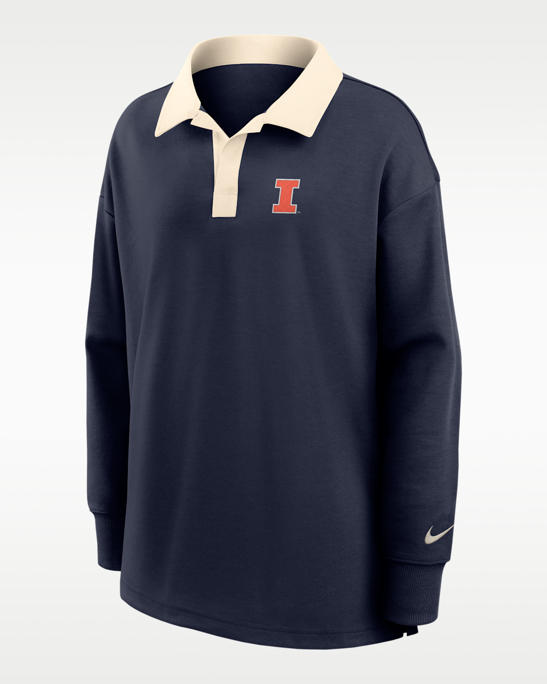 Nike College (Illinois) Women's Long-Sleeve Polo - Navy