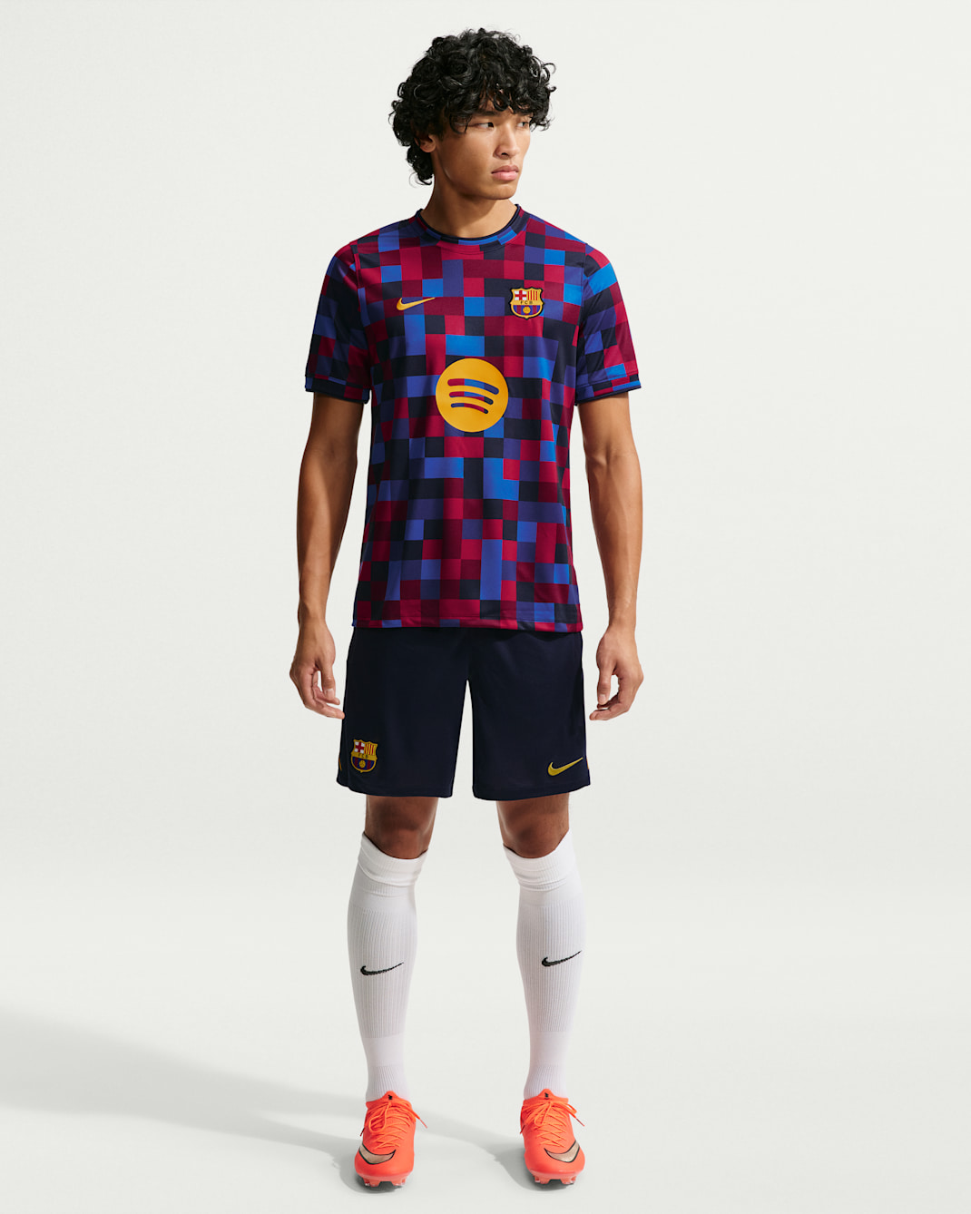FC Barcelona Home Men's Nike Dri-FIT Soccer Pre-Match Top