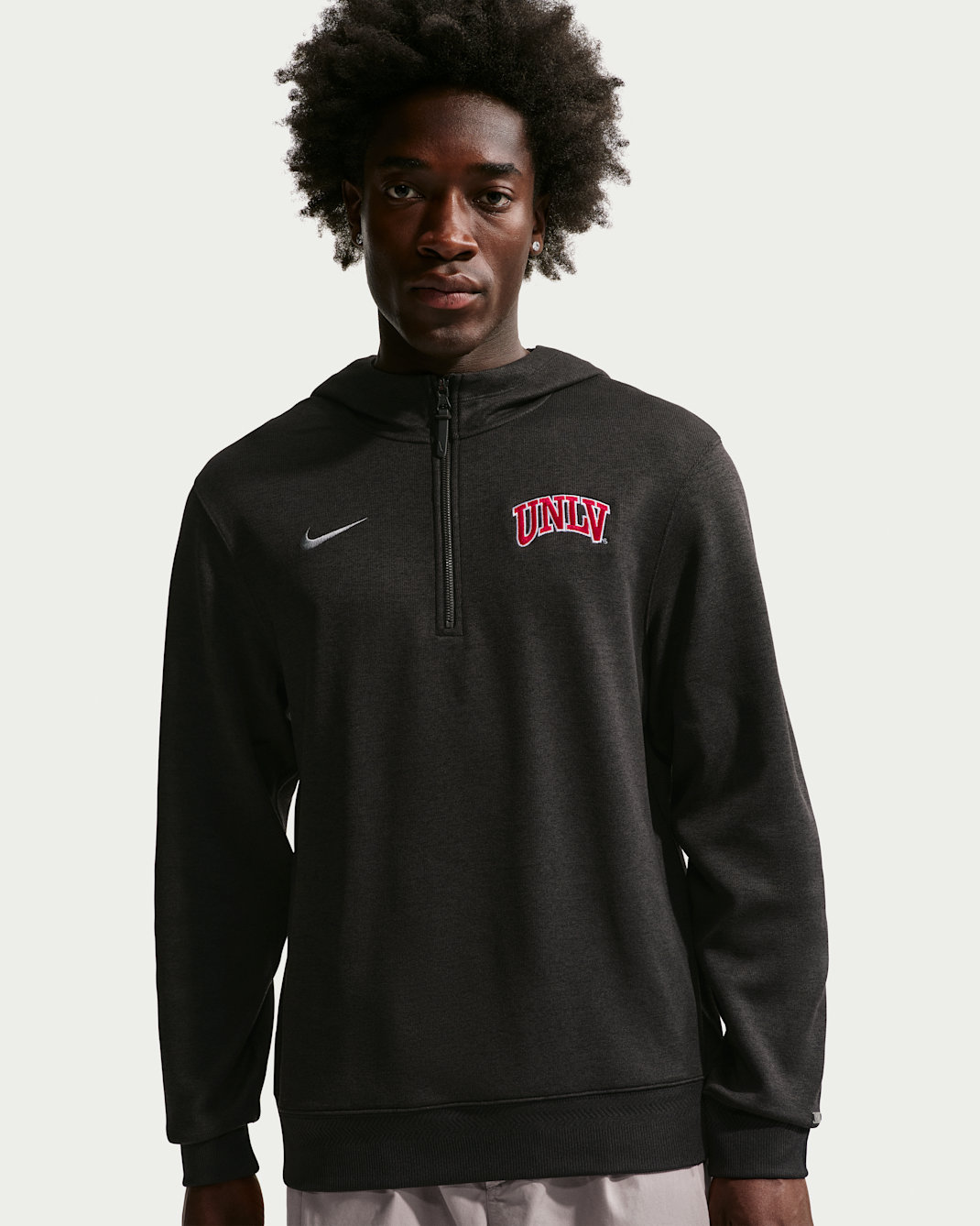 Sudadera con gorro de entrenador de básquetbol para hombre Unlv Rebels Nike NCAA - Negro