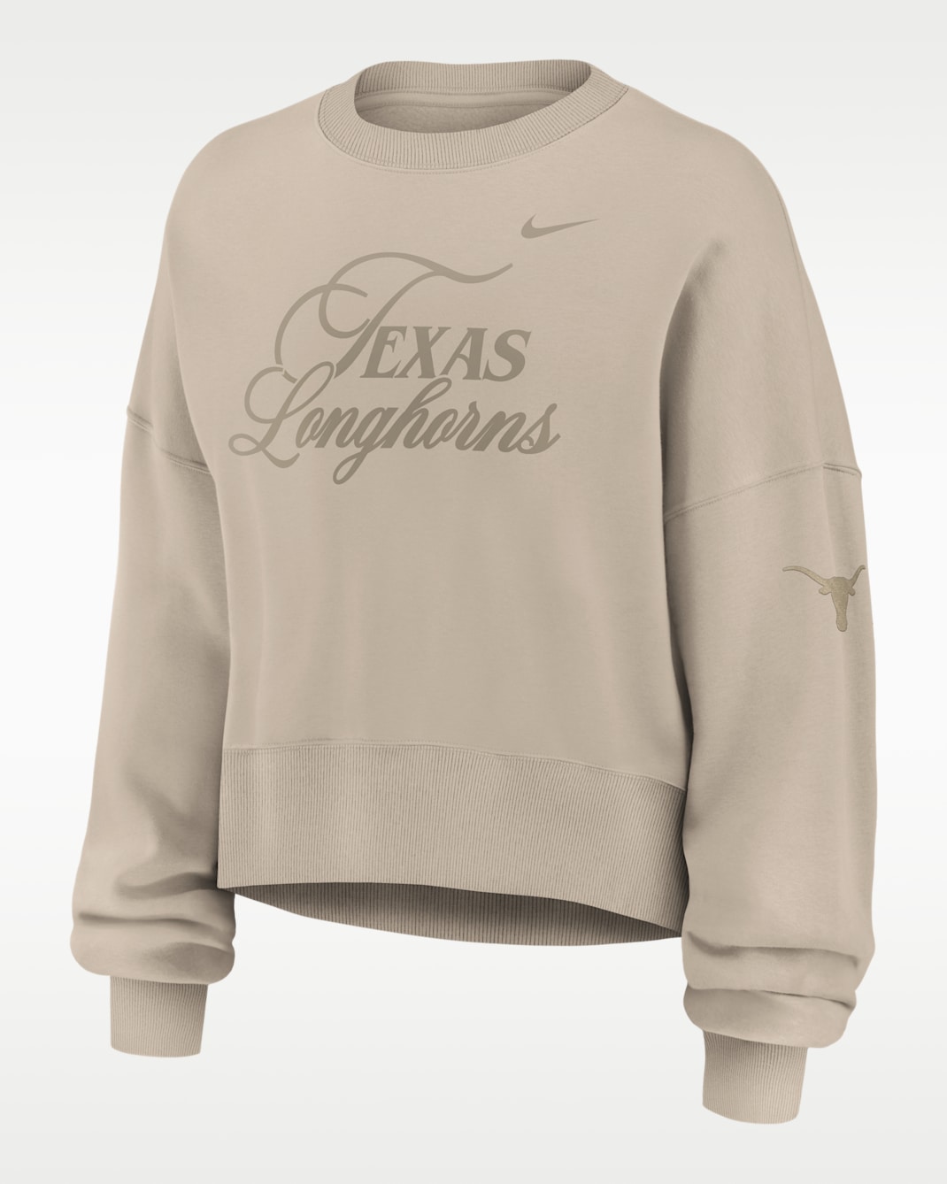 Texas Neutral Stance Collection Phoenix Women's Nike College Oversized Pullover Hoodie - Tan/Beige