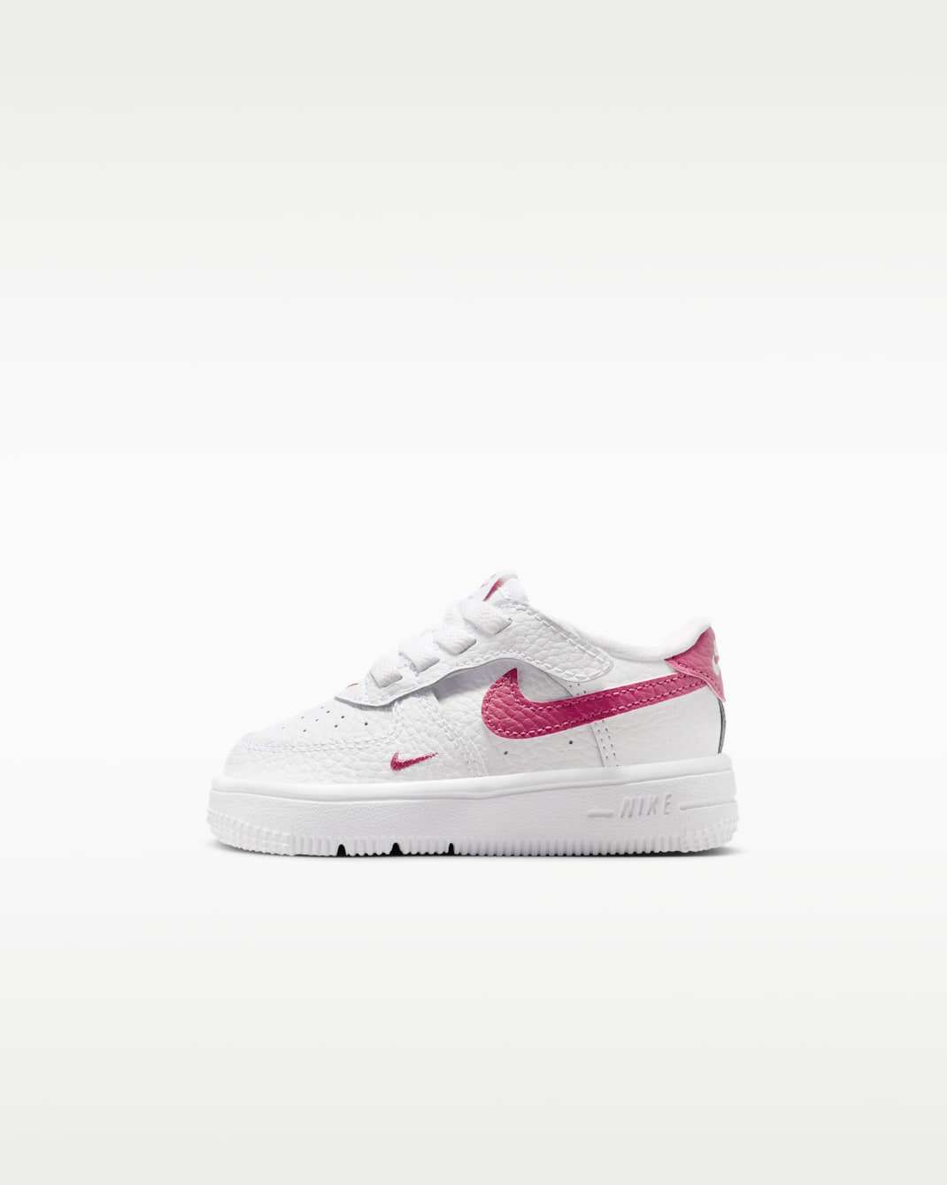 Nike Force 1 Low EasyOn Schuh (Babys/Kleinkinder) - Weiß/Sweet Beet