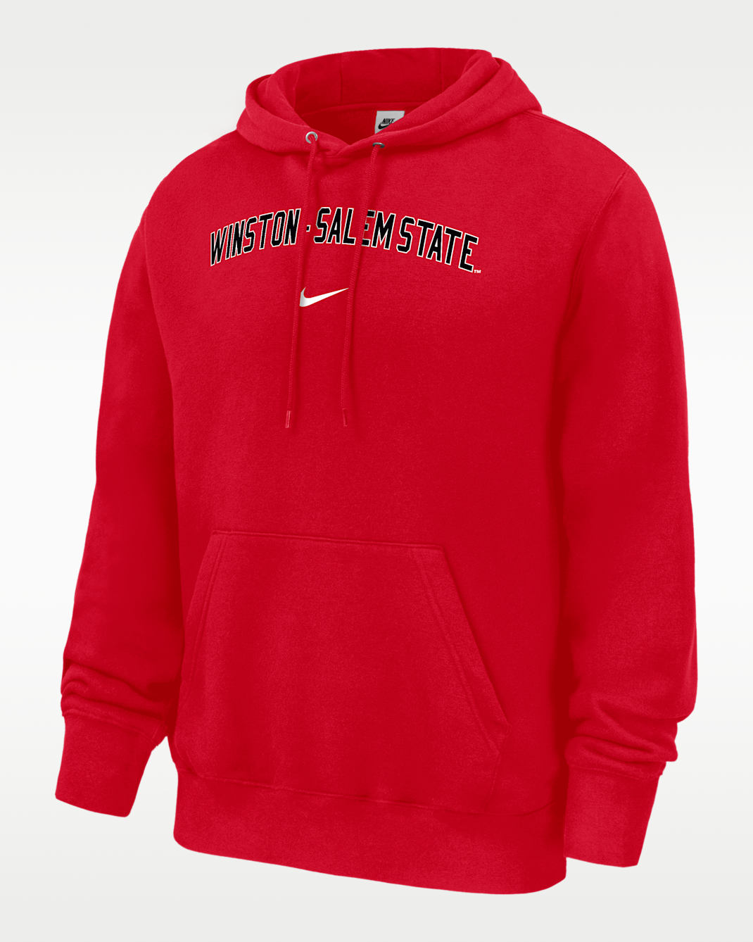 Nike College (Winston-Salem State Rams) Men's Fleece Pullover Hoodie - University Red
