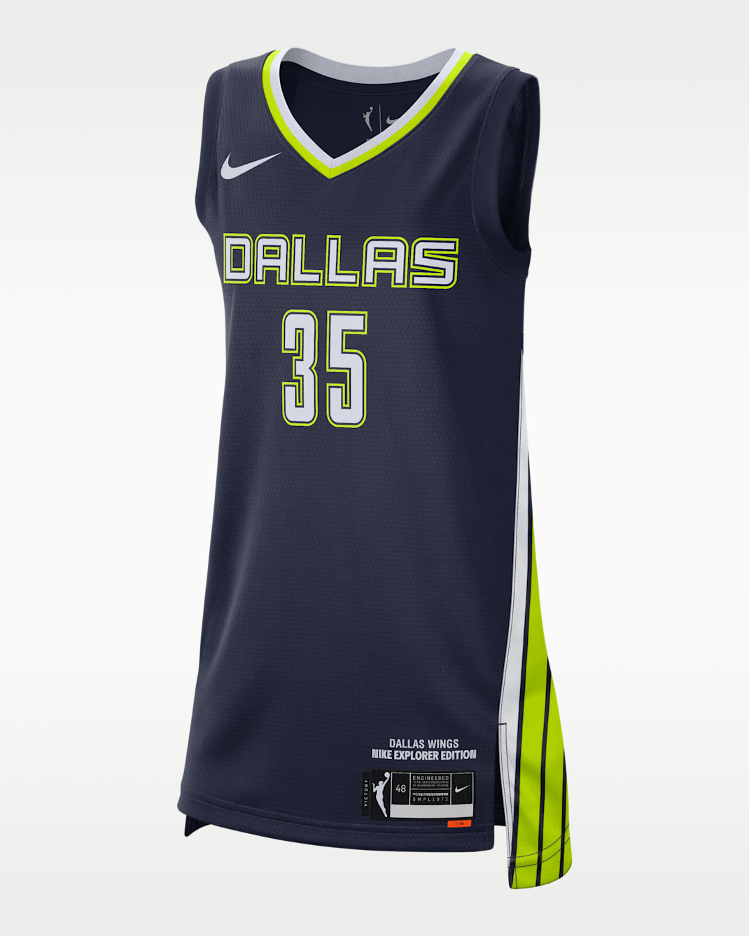 Dallas Wings Explorer Edition Nike Dri-FIT WNBA Victory Jersey - College Navy