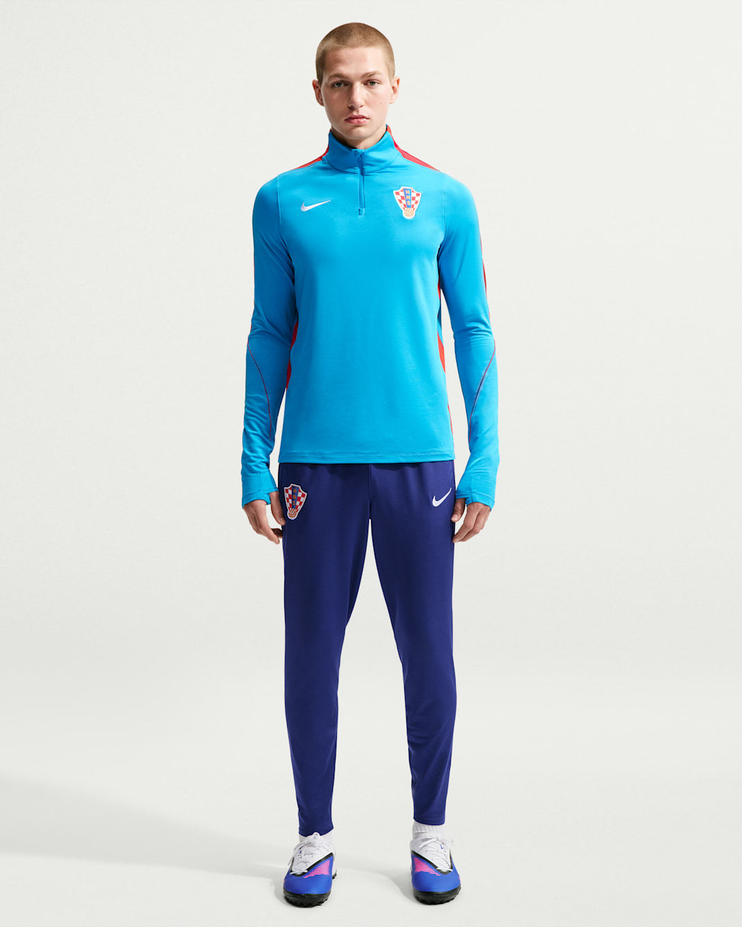 Pantalon de foot Nike Dri-FIT Croatie 2026 Strike pour homme - Deep Royal Blue/Sport Red/Blanc