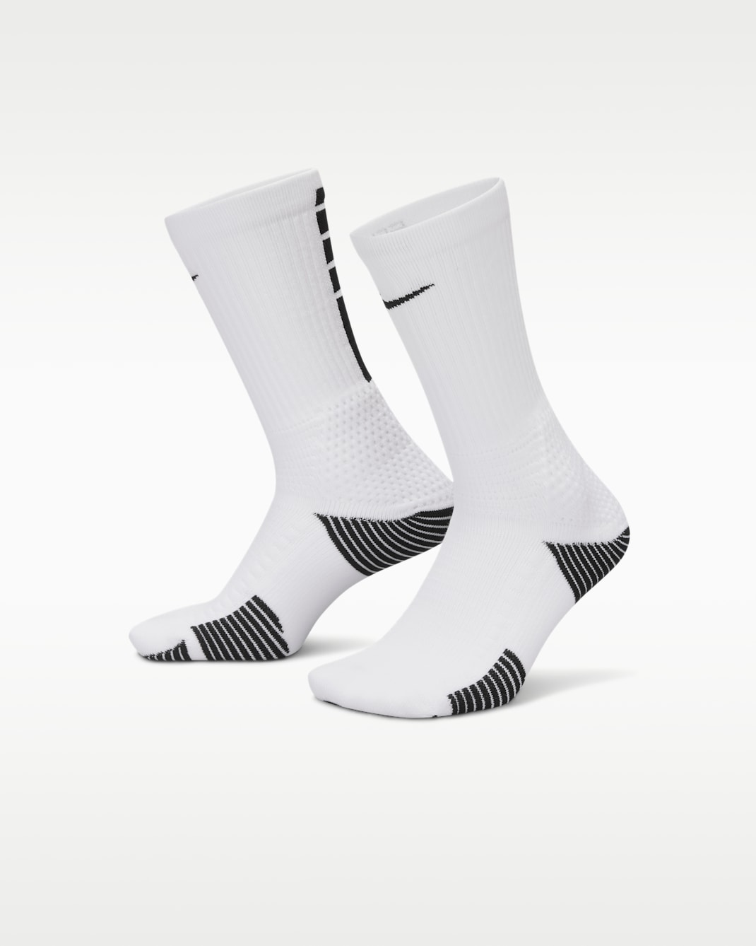 Calcetas acolchadas Nike Elite 2.0 (1 par) - Blanco/Negro/Negro