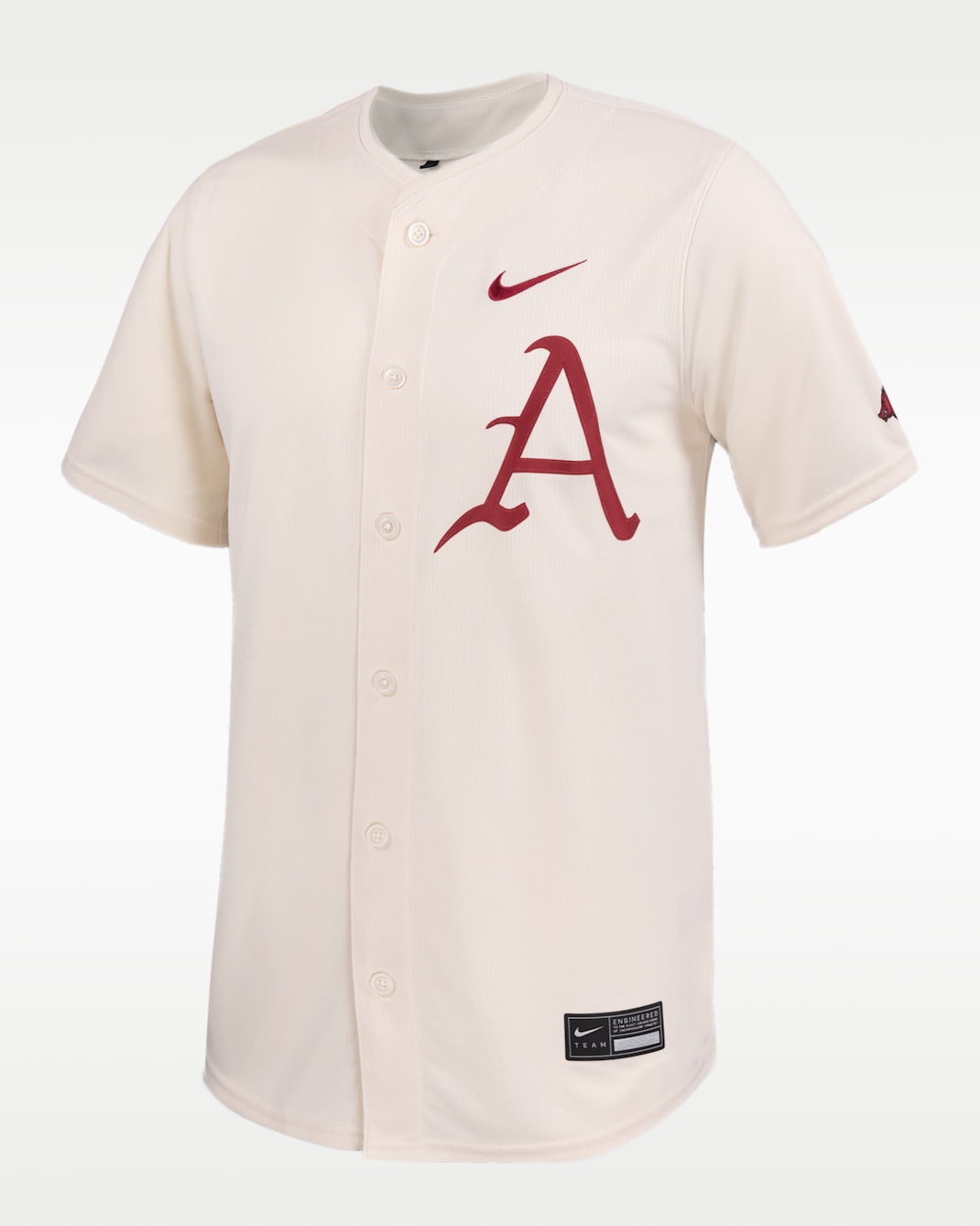 Arkansas Men's Nike Dri-FIT College Limited Baseball Jersey - Natural