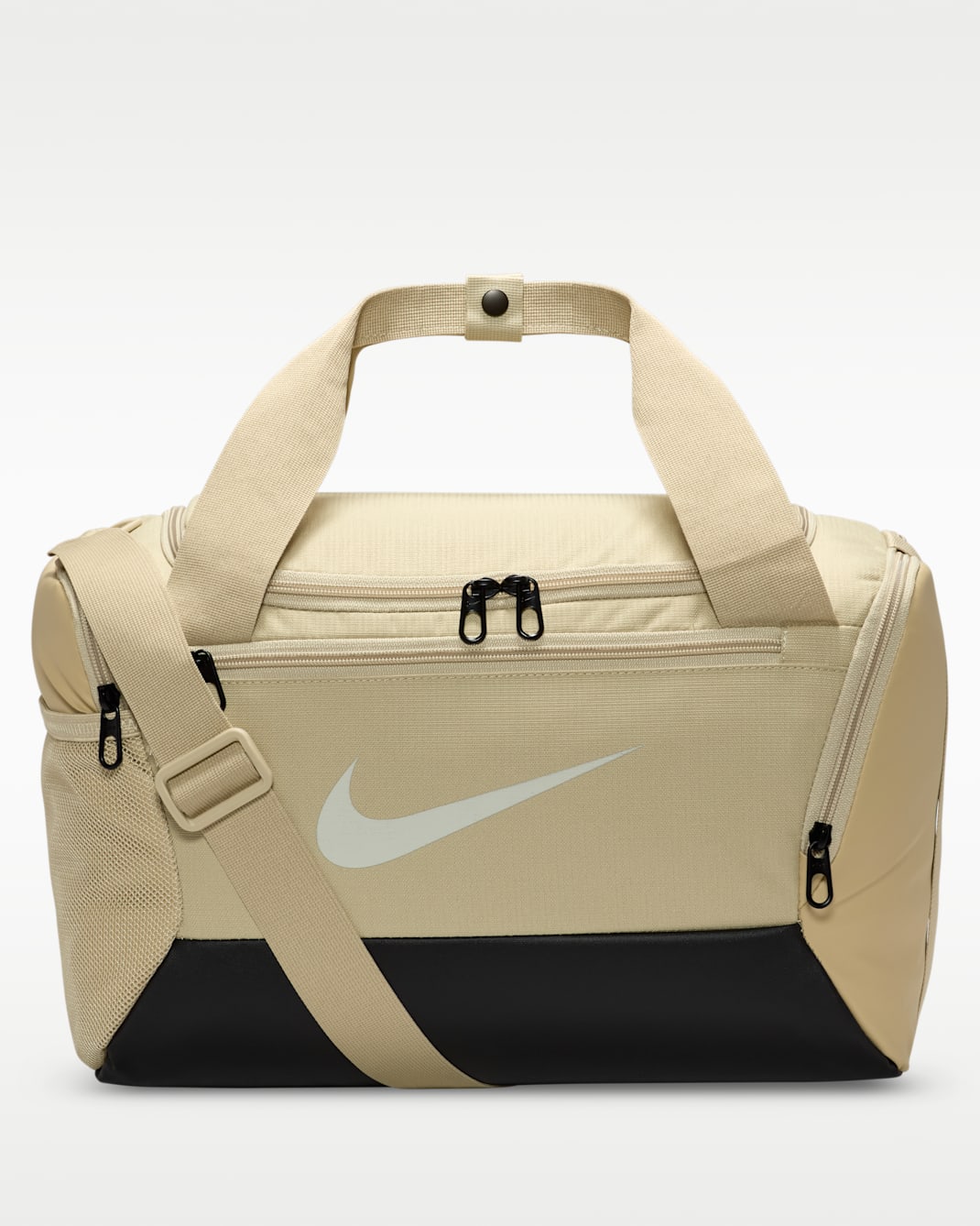 Nike Brasilia 9.5 Trainingstas (extra small, 25 liter) - Desert Khaki/Zwart/Sail