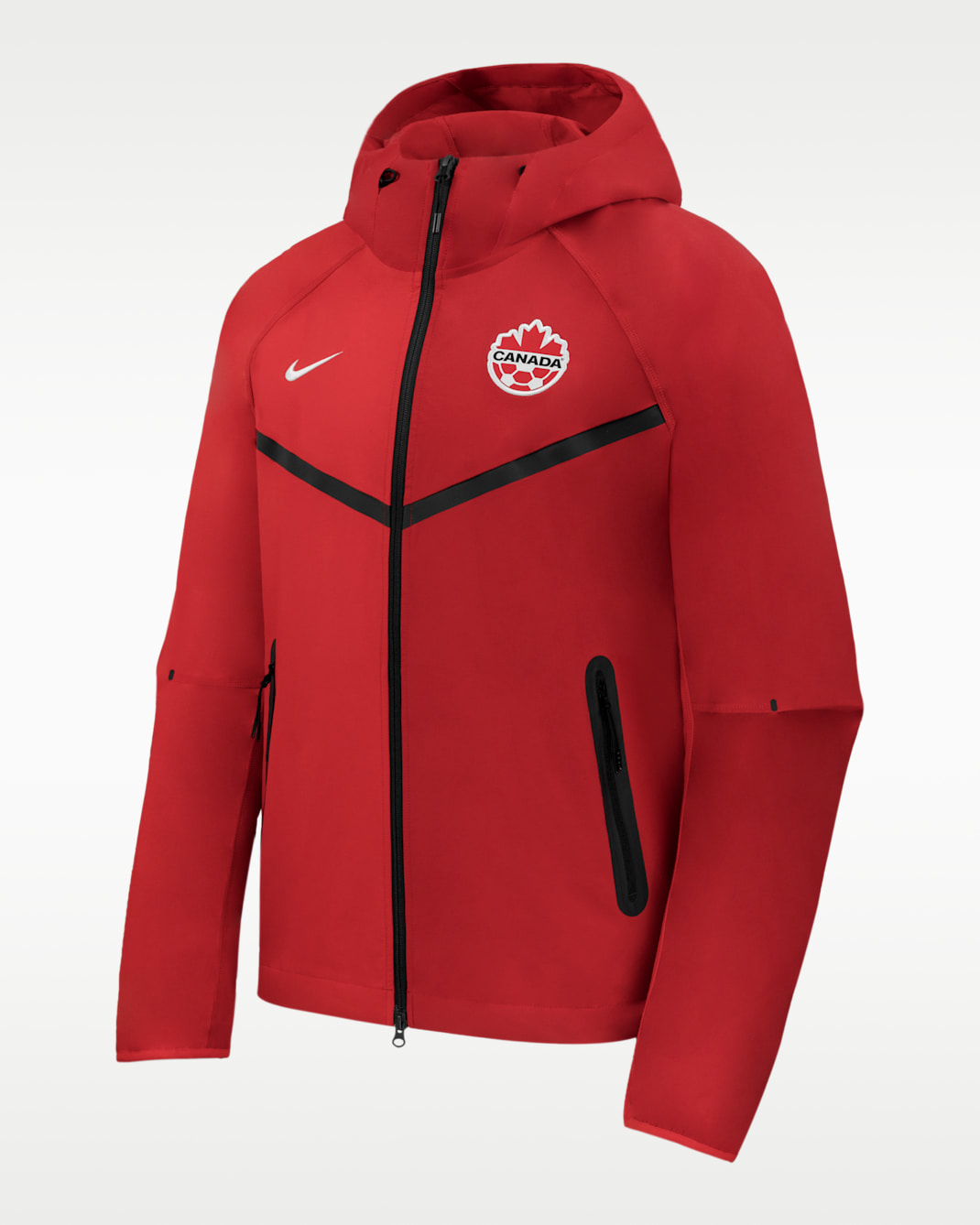 Canada Tech Fleece Nike Woven Hooded Jacket - University Red