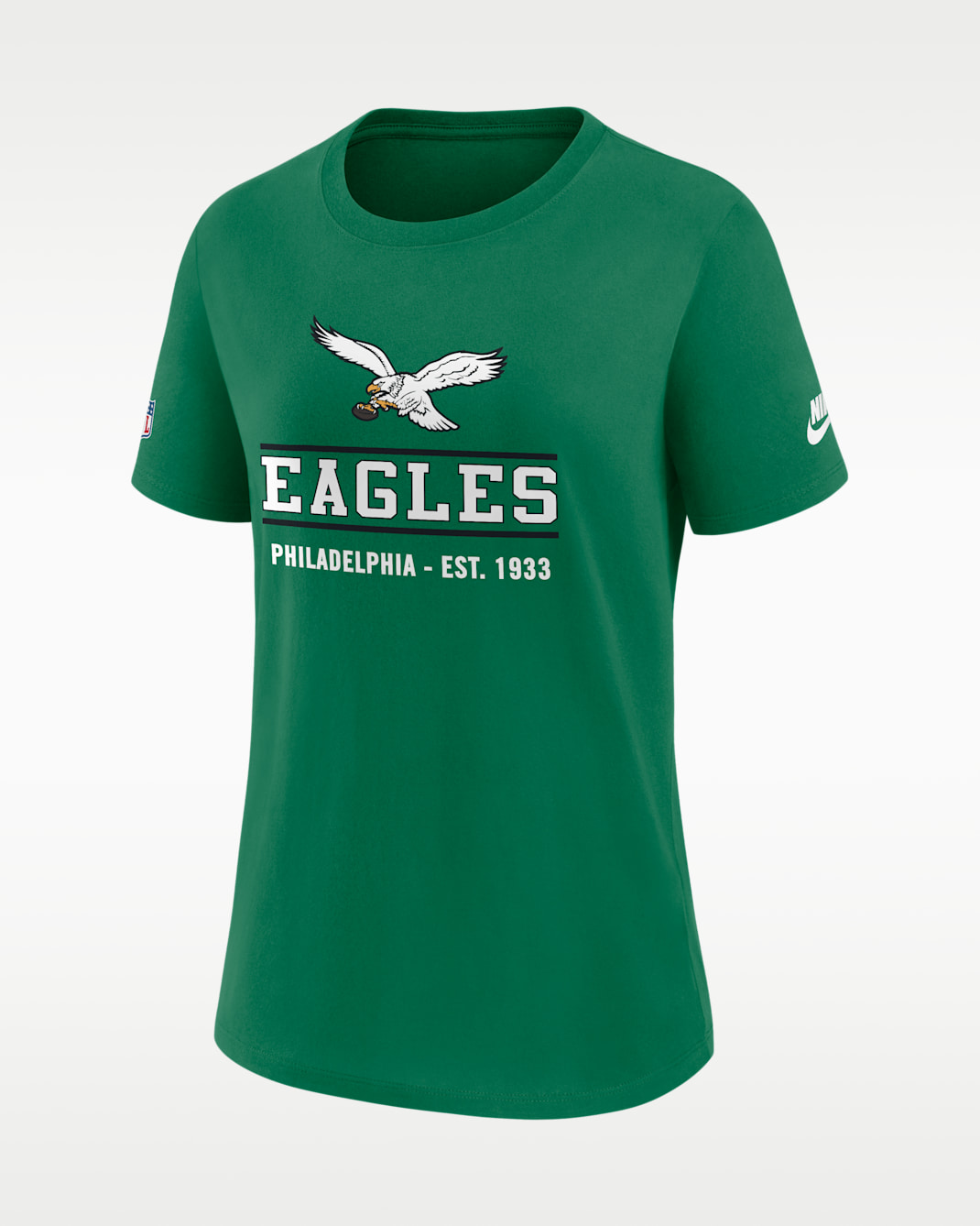 Playera Nike Dri-FIT de la NFL para mujer Philadelphia Eagles Sideline Alt - Verde Kelly