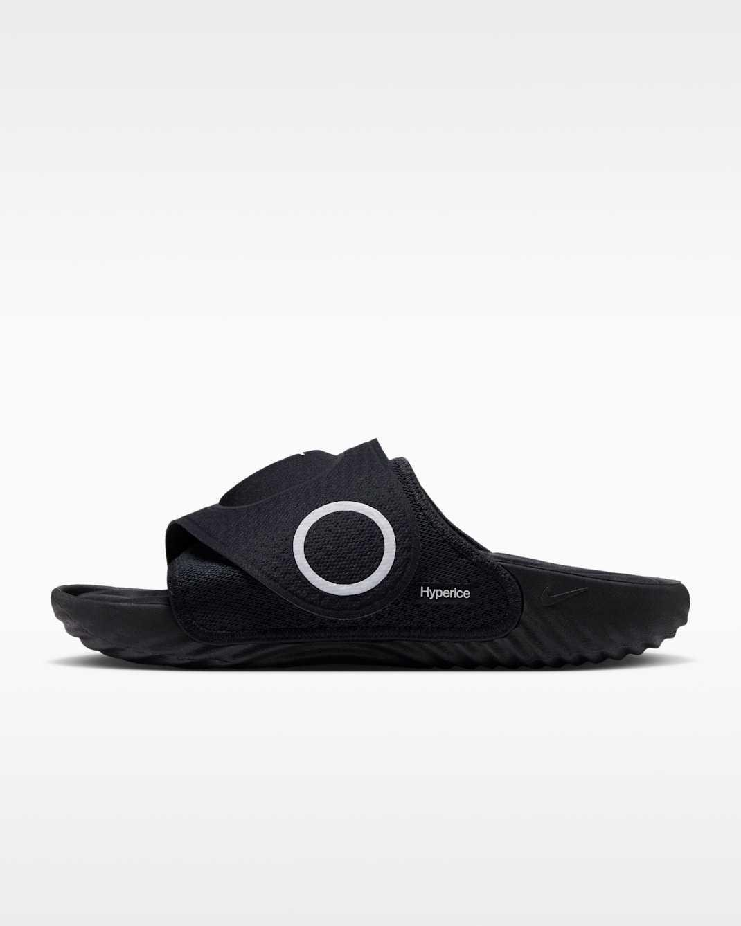 Nike Air Zoom Hyperslide lateral view showing full-length Air Zoom sole and adjustable strap