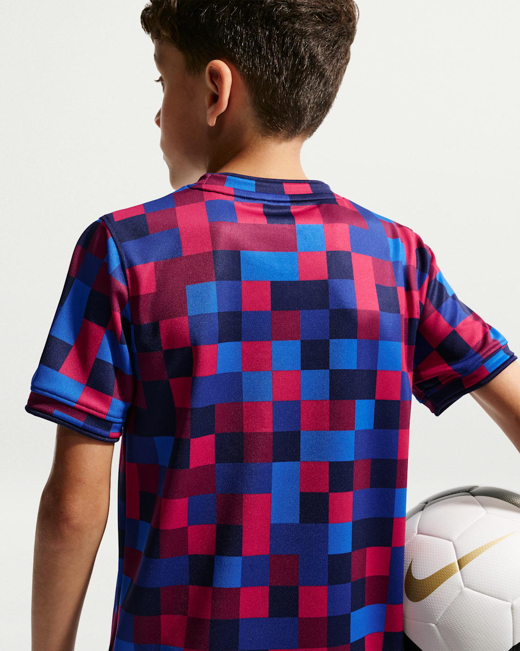 FC Barcelona Big Kids' Nike Dri-FIT Soccer Pre-Match Top