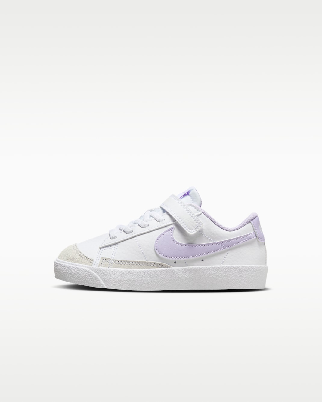 Nike Blazer Low '77 Younger Kids' Shoes - White/Lilac Bloom