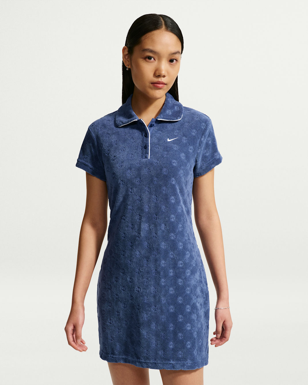 Nike Sportswear Chill Terry Women's Dress - Mystic Navy/Sail/Sail