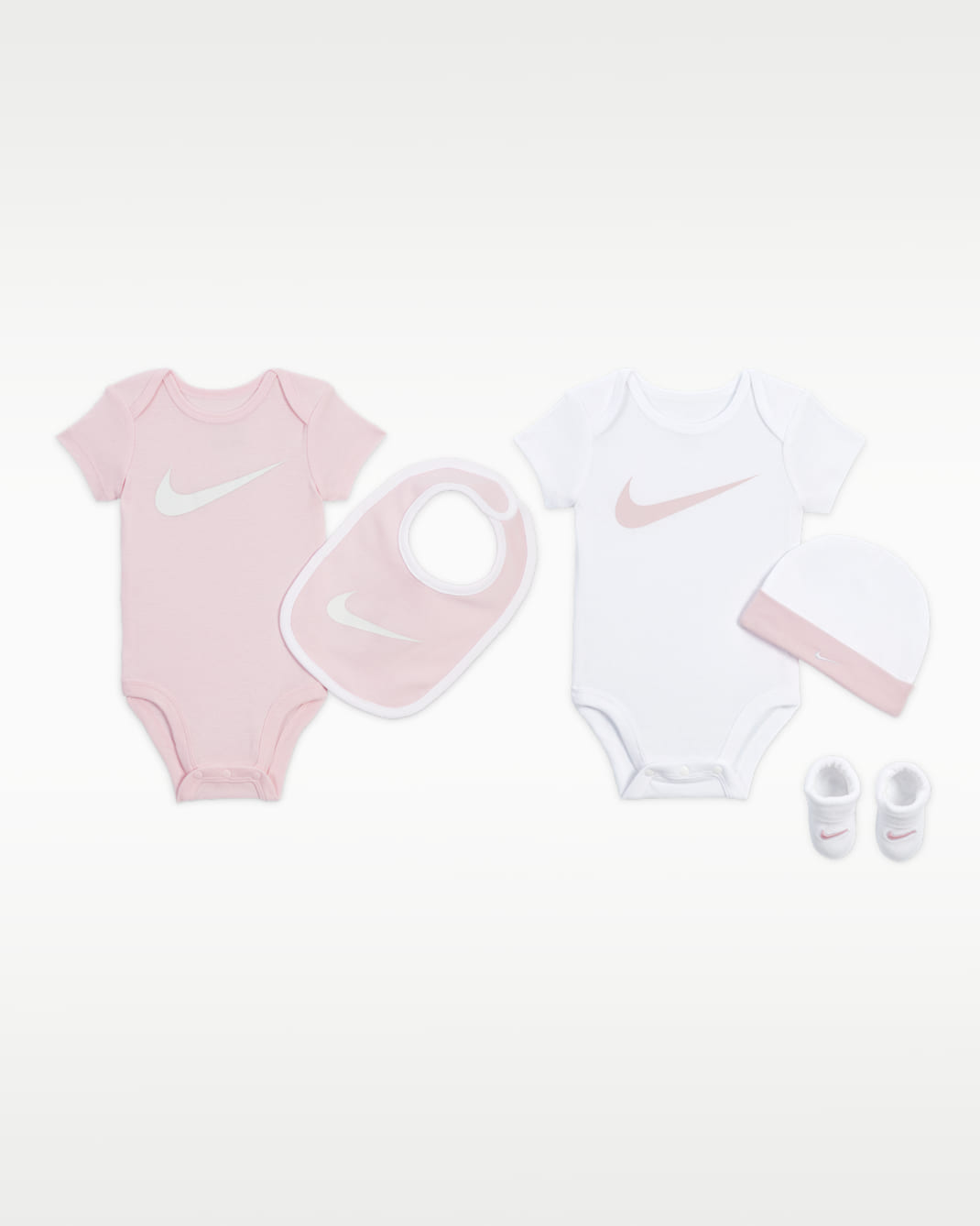 Nike Baby 5-Piece Boxed Gift Set - Pink Foam/White