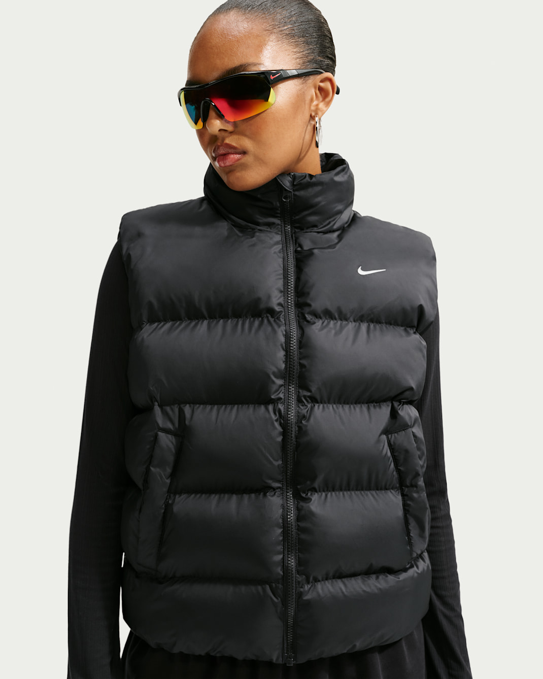 Nike Sportswear Women's Therma-FIT Vest - Black/Sail