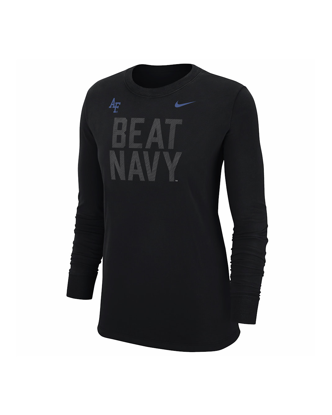Air Force Women's Nike College Long-Sleeve T-Shirt - Black