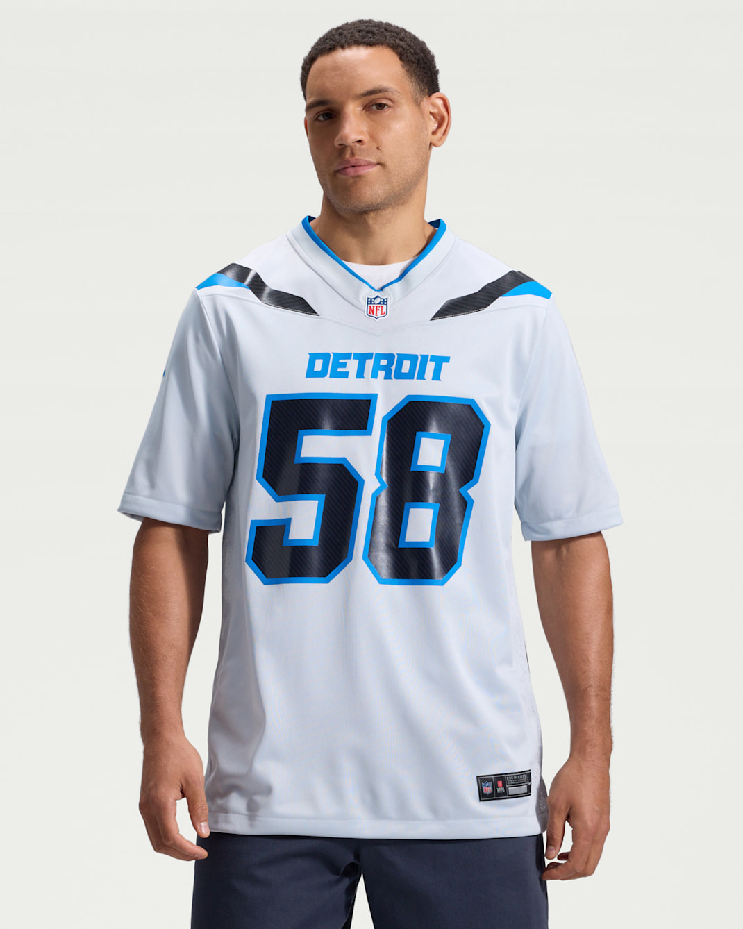 Penei Sewell Detroit Lions Rivalries Collection Men's Nike NFL Game Jersey - Silver