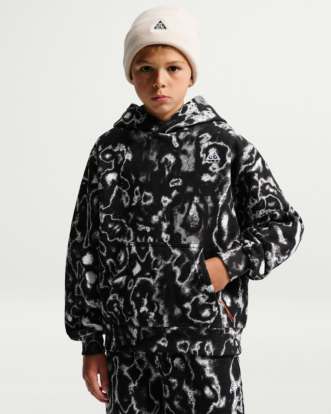 ACG Big Kids' Printed Altitude Hoodie - Black
