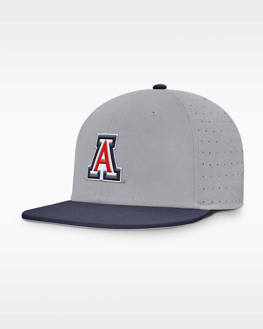 Gorra universitaria Nike Dri-FIT ajustada para hombre Arizona Dugout True - Gris