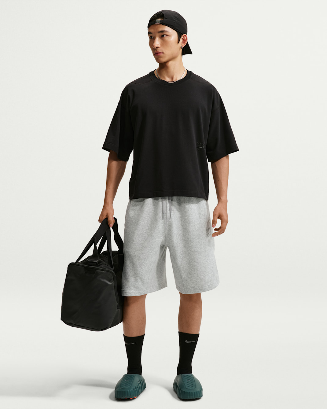 Nike N.A.C. Men's Dri-FIT Fleece Training Shorts - Light Smoke Grey/Heather/Light Smoke Grey