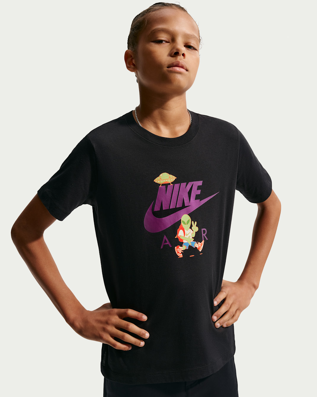 Nike Sportswear Big Kids' T-Shirt - Black