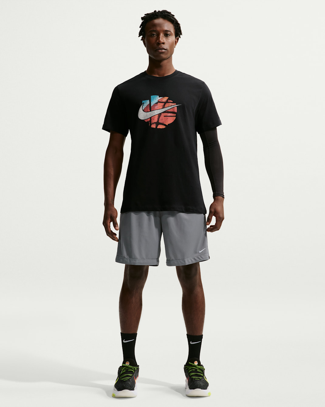 Nike DNA Academy Men's Dri-FIT 8" Basketball Shorts - Cool Grey/Cool Grey/Cool Grey/White