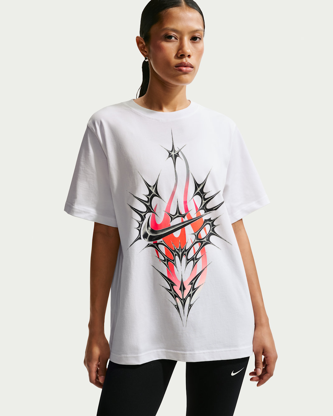 Nike Sportswear Women's T-Shirt - White/Cool Grey