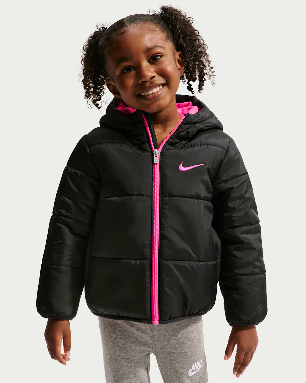 Nike Essentials Toddler Heavyweight Puffer Jacket - Hyper Pink/Black