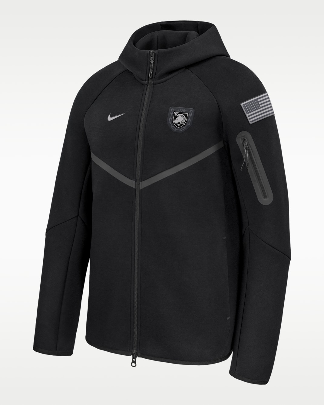 Army Rivalry Tech Fleece Men's Nike College Full-Zip Hoodie - Black