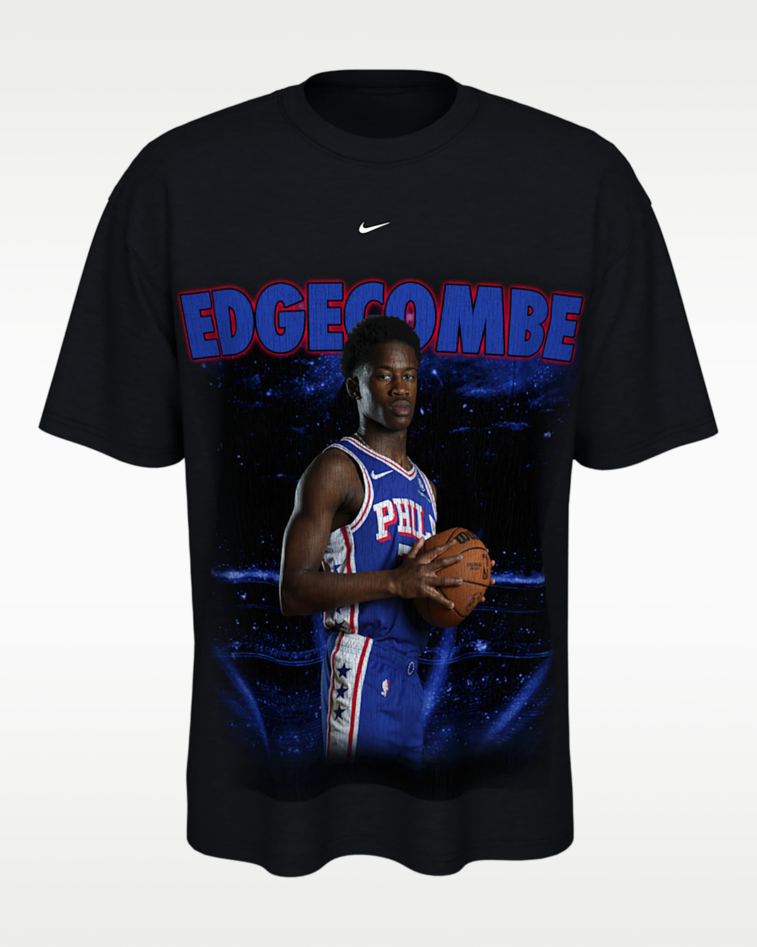 V.J. Edgecombe Nike Basketball Max90 T-Shirt - Black