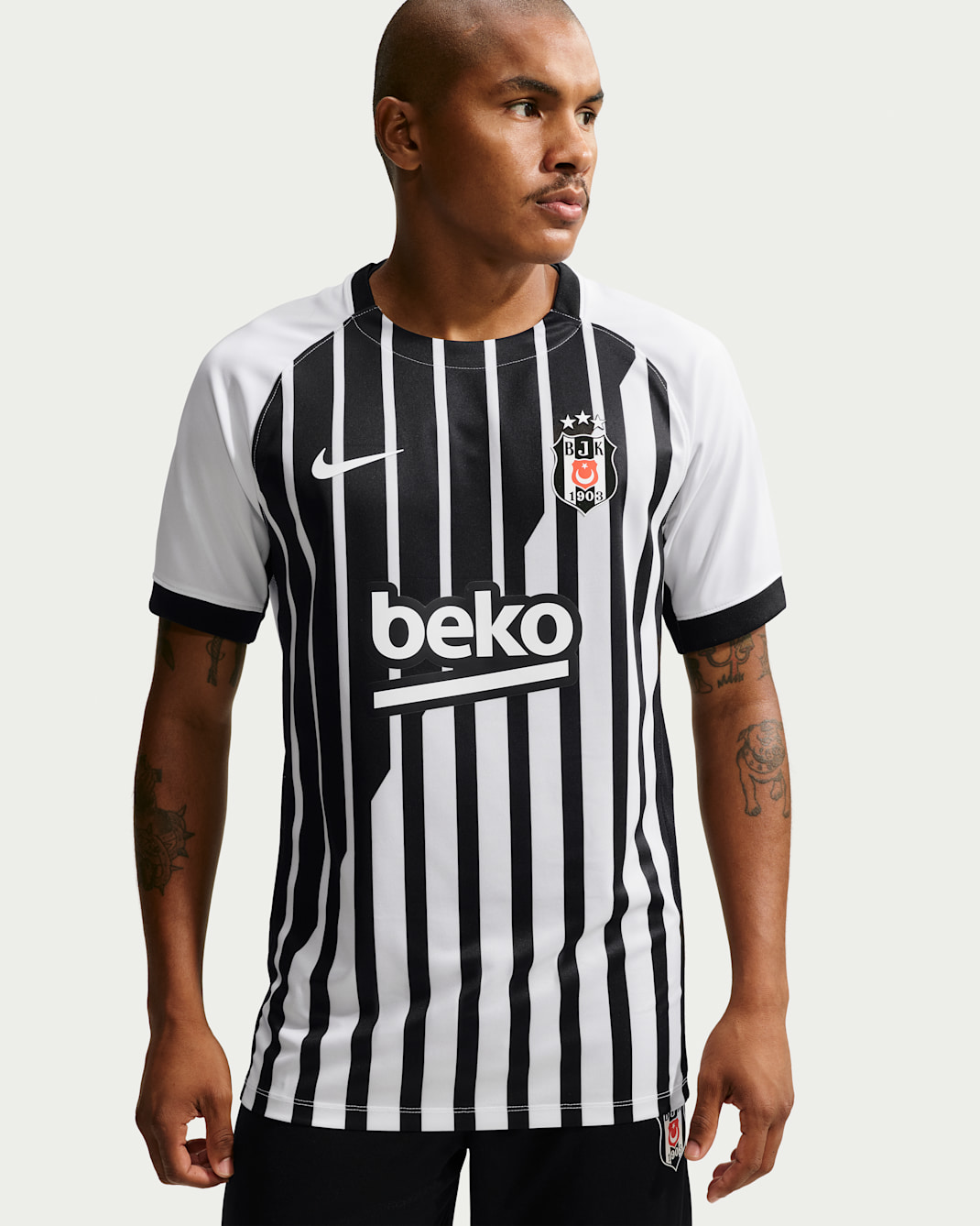 Maglia da calcio replica Nike Dri-FIT Beşiktaş J.K. 2026/27 da uomo – Away - Bianco/Bianco/Nero/Bianco