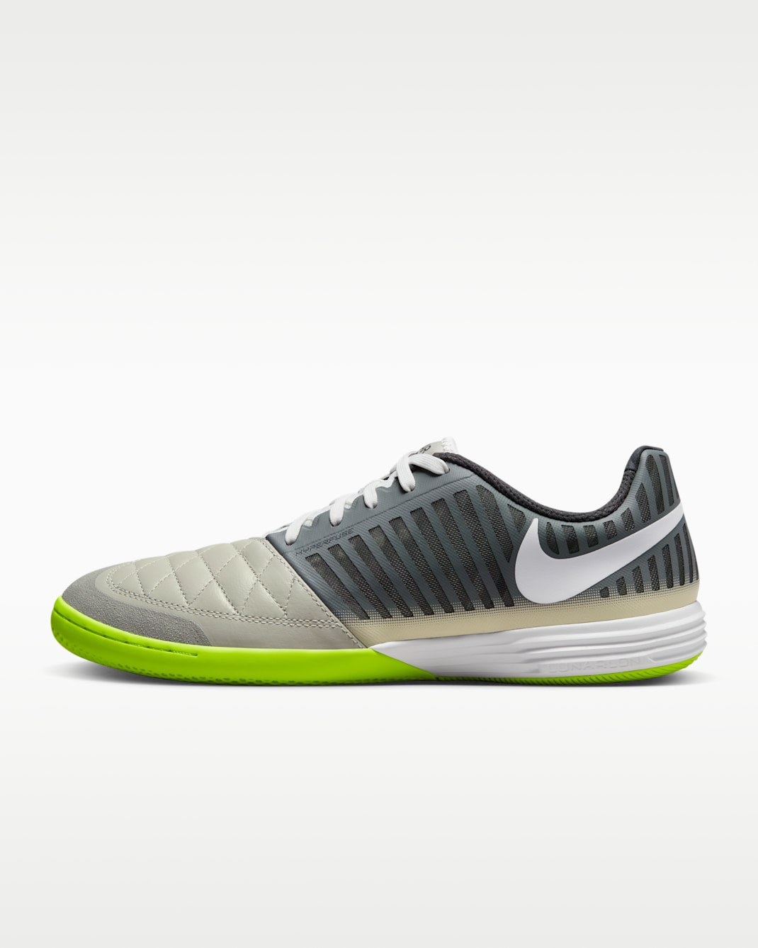 Nike Lunar Gato II Indoor Court Low-Top Football Shoes - Smoke Grey/Anthracite/Pale Grey/White