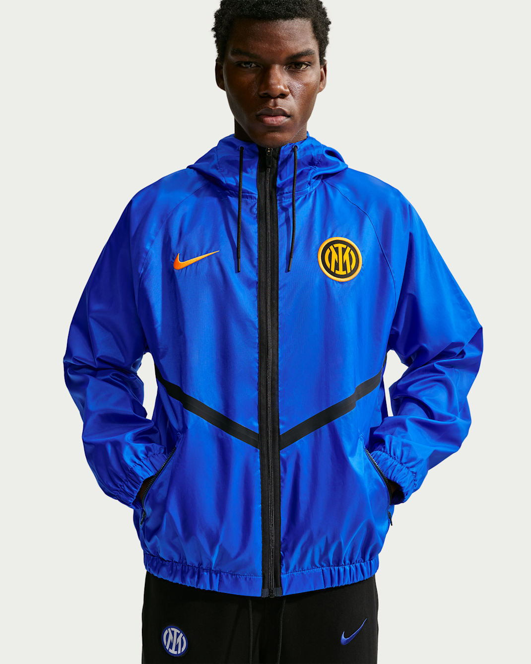 Inter Milan Home Men's Nike Dri-FIT Soccer Anthem Jacket - Lyon Blue/University Gold