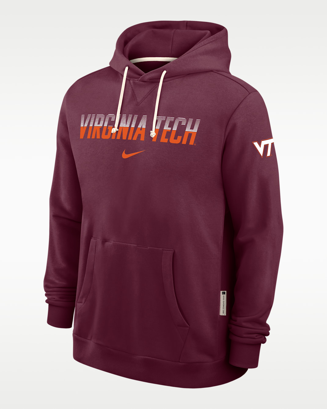 Nike Sideline (Virginia Tech) Men's Dri-FIT Sleeveless Pullover Hoodie - Deep Maroon