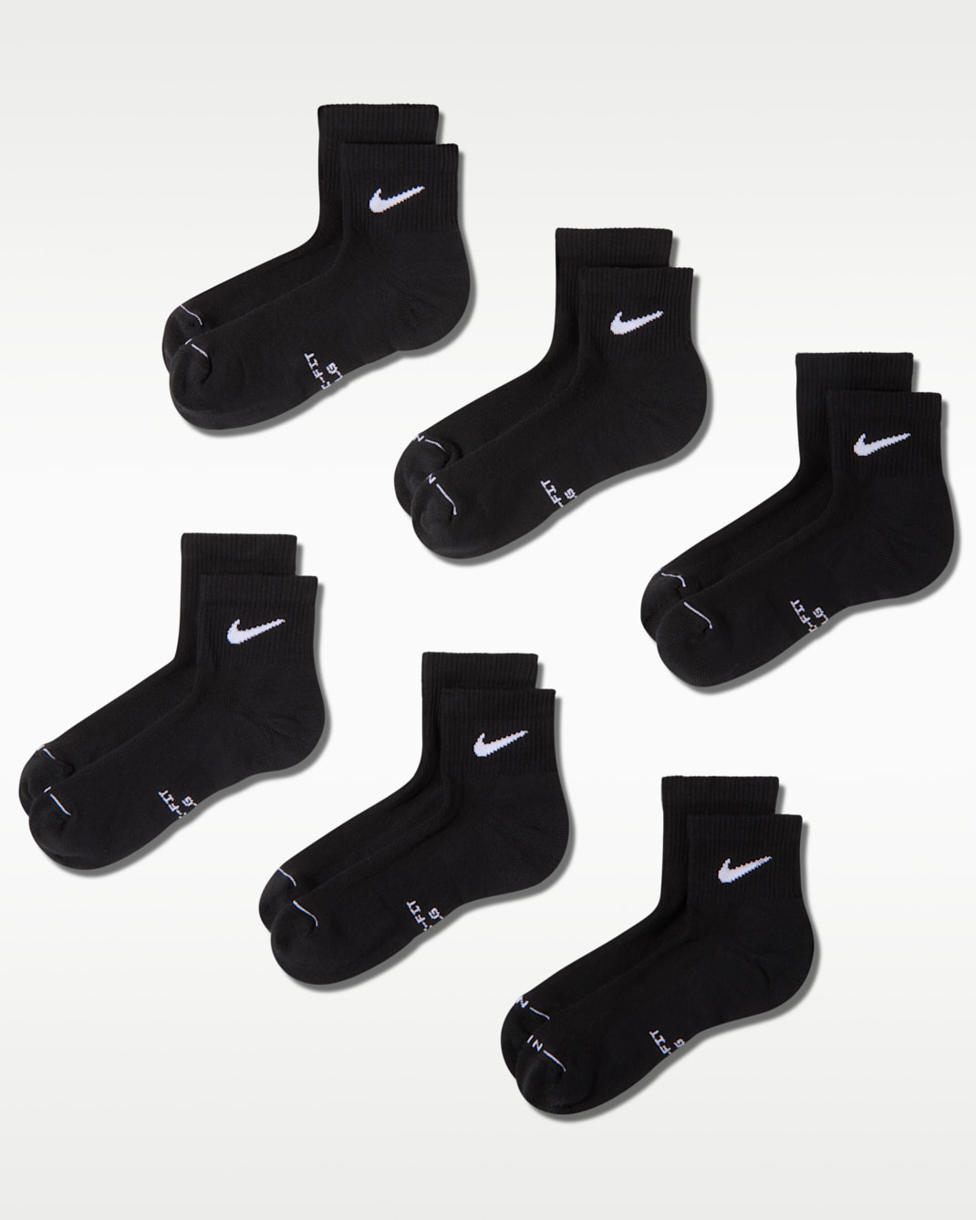 Nike Everyday Elevated Ankle Socks (6 Pairs) - Multi-Color