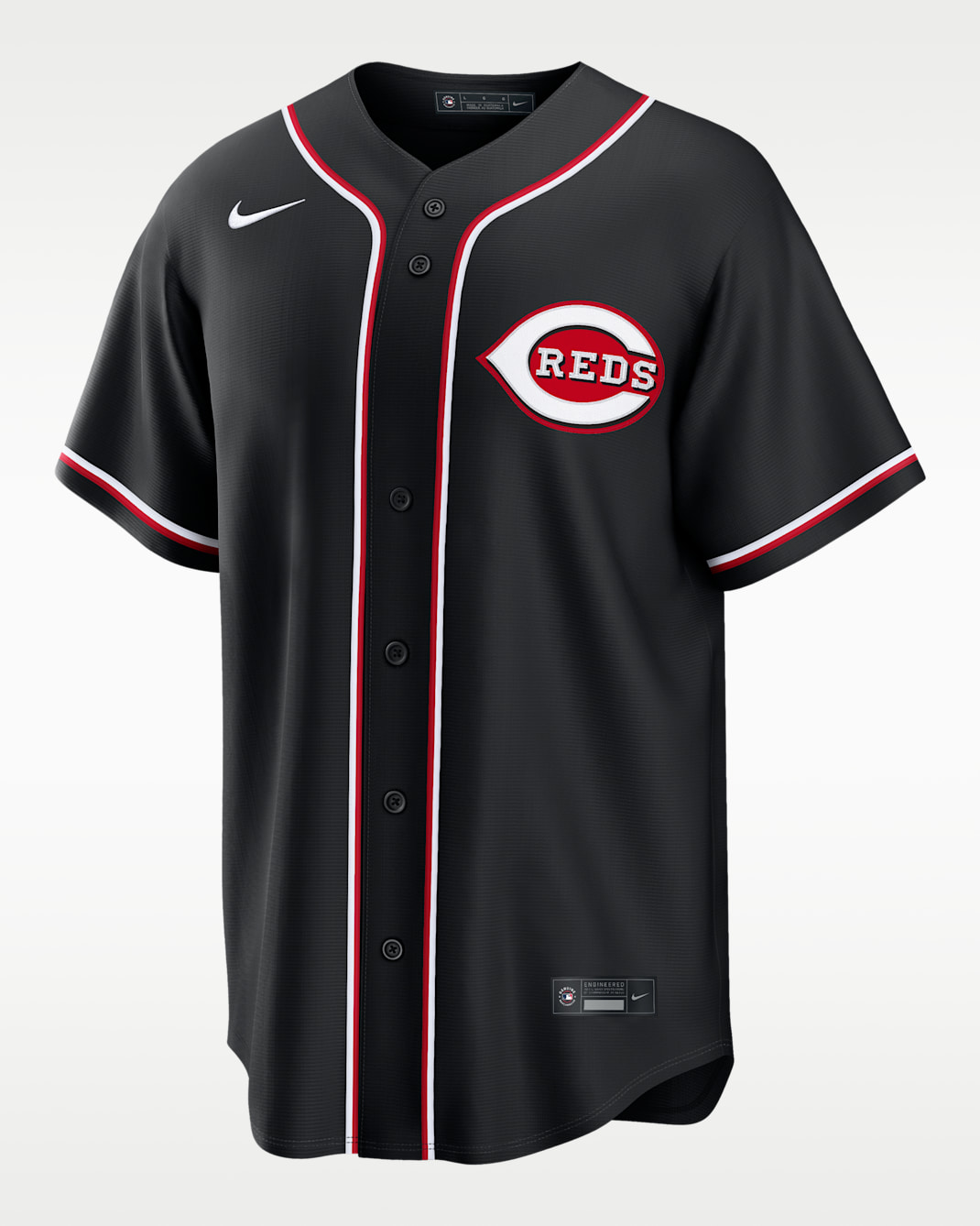 Cincinnati Reds Men's Nike MLB Replica Fashion Jersey - Black/Red