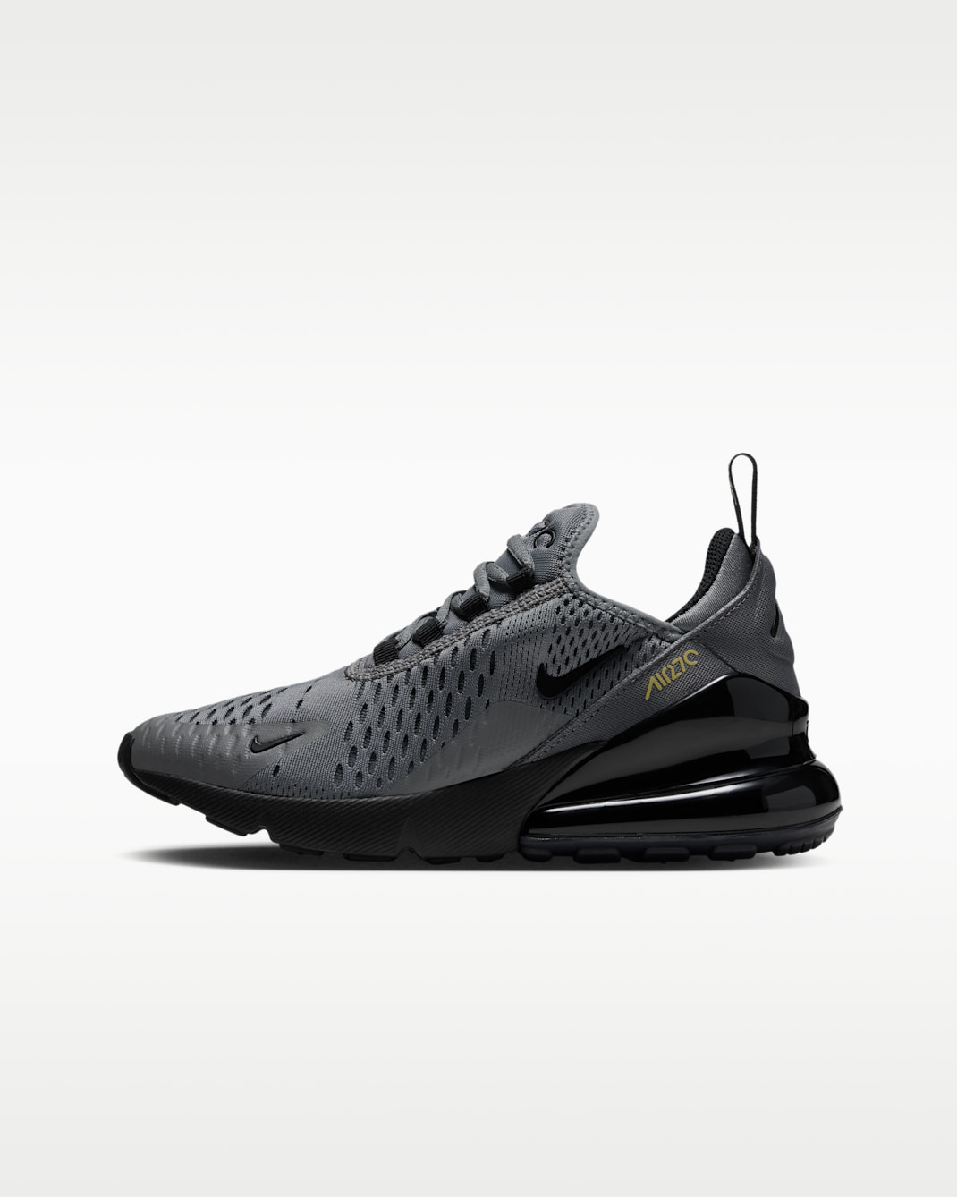 Nike Air Max 270 Big Kids' Shoes - Smoke Grey/Chrome Yellow/Dark Smoke Grey/Black