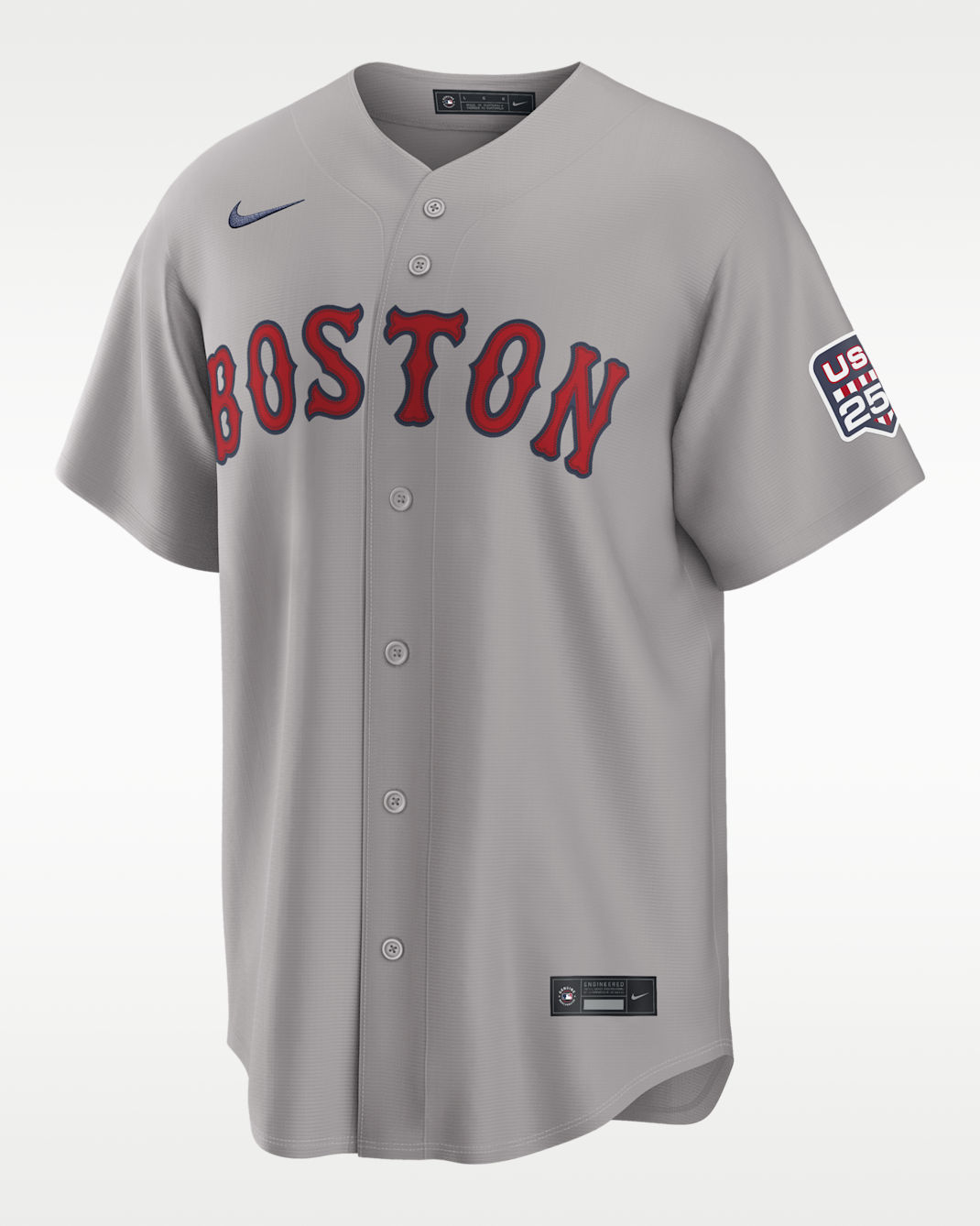 Jarren Duran Boston Red Sox USA 250 Men's Nike MLB Stadium Jersey - Grey