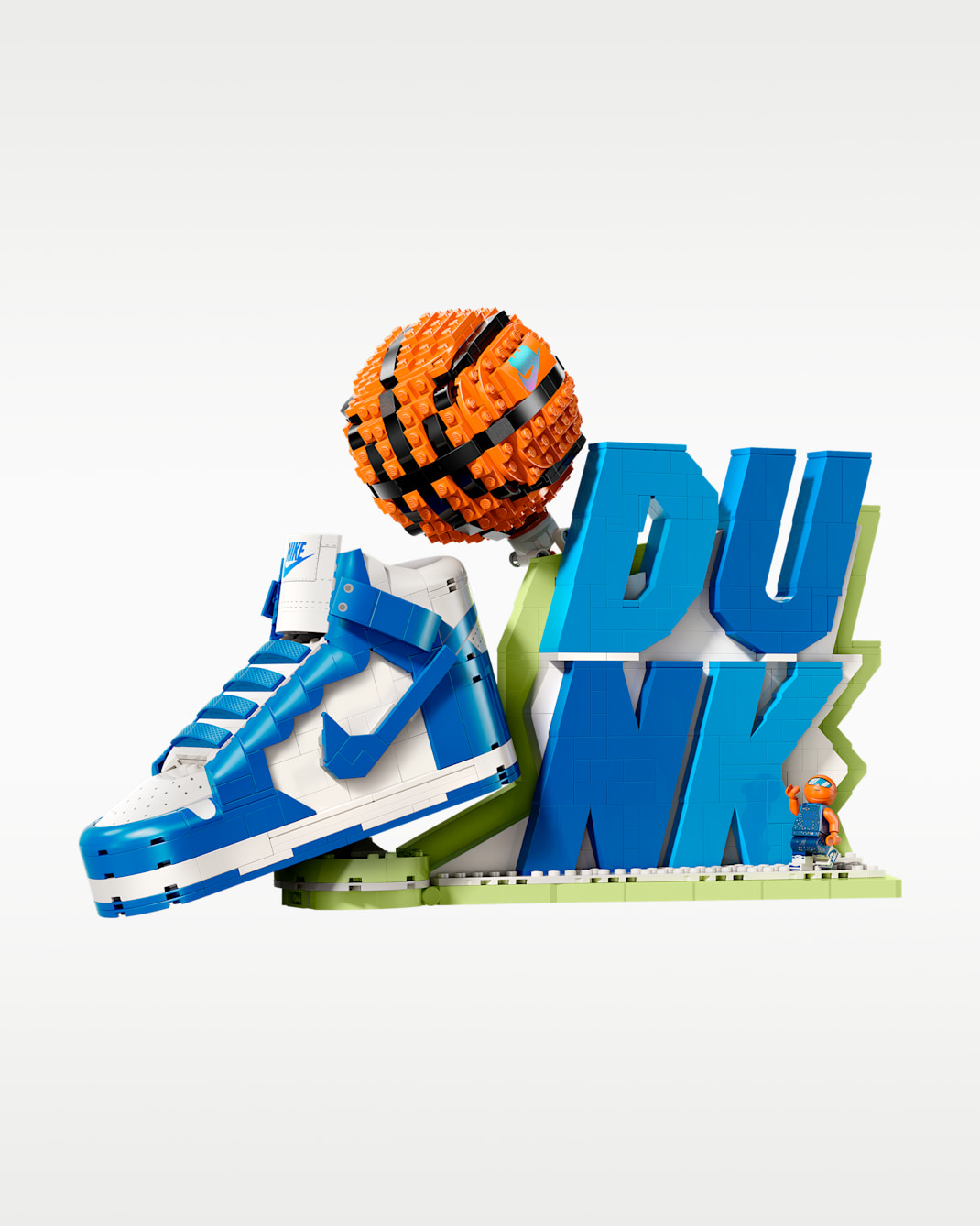 Nike Dunk x LEGO® Set Sneaker-Building Kit with Exclusive Minifigure - Blue/White