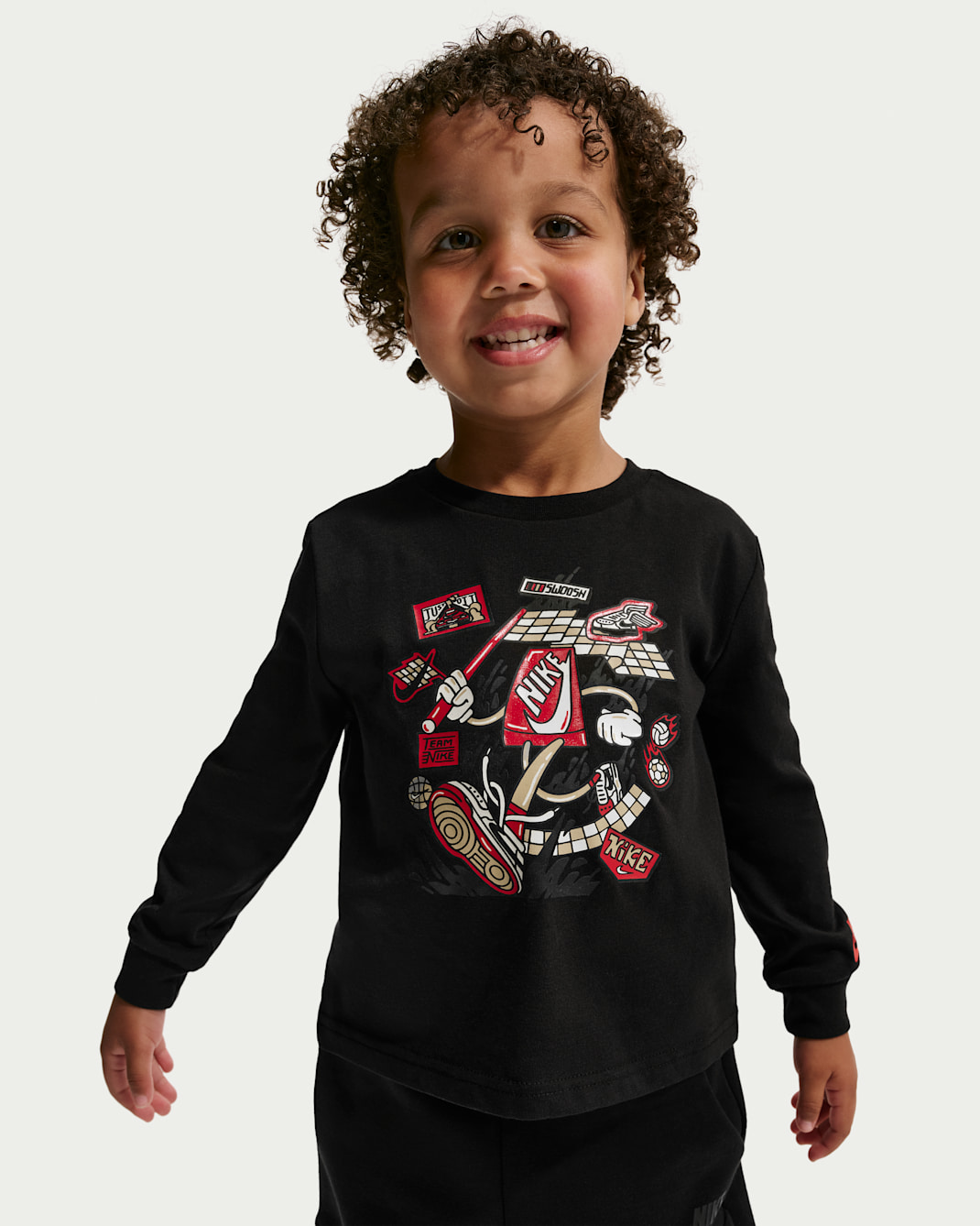 Nike Toddler Boxy Long-Sleeve T-Shirt - Black