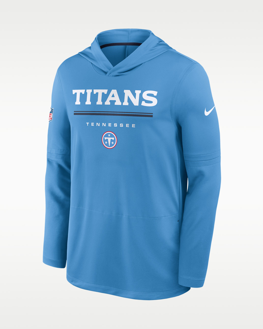 Tennessee Titans Sideline Men's Nike Dri-FIT NFL Long-Sleeve Hooded Top - Blue