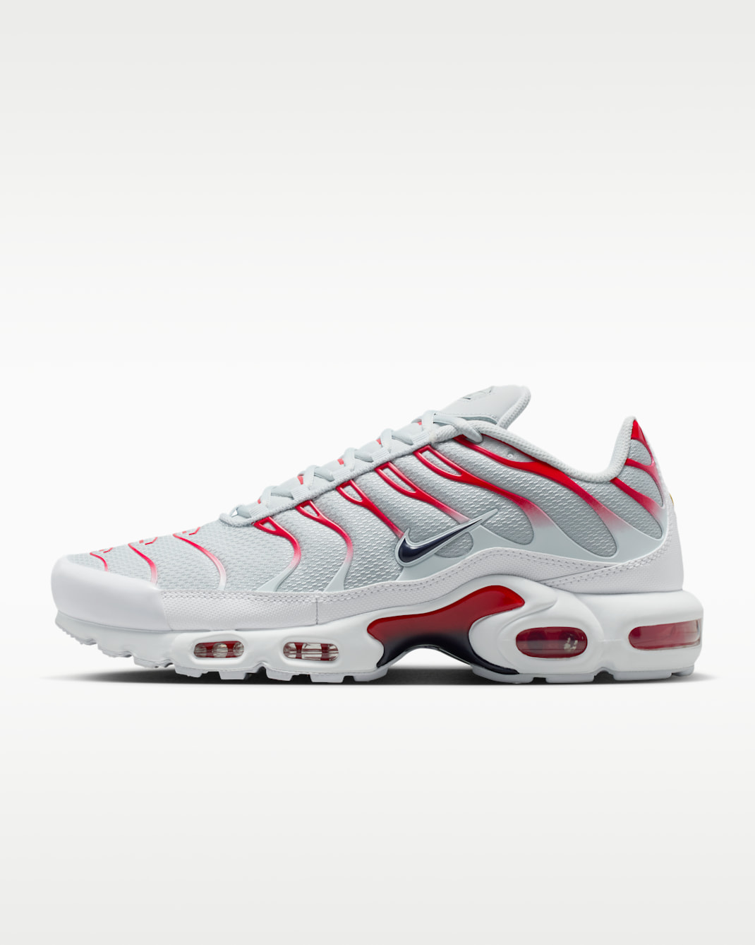 Nike Air Max Plus Men's Shoes - Pure Platinum/University Red/White/Midnight Navy